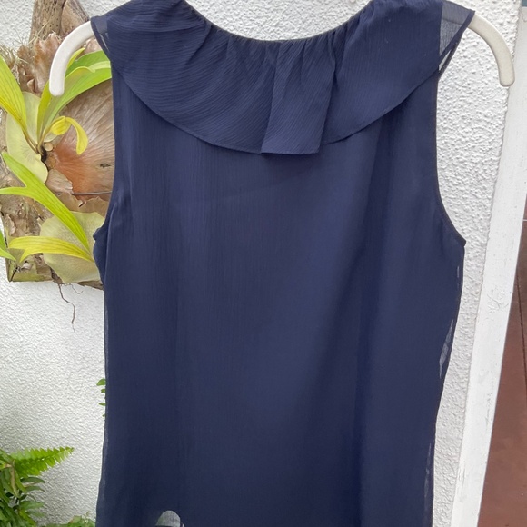 St. John Women’s Navy Blue Top - Picture 2 of 9